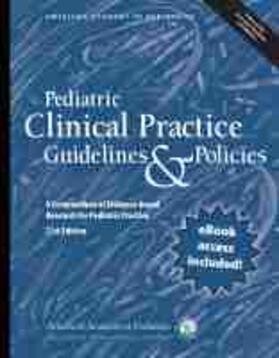  PEDIATRIC CLINICAL PRAC GUIDEL | Buch |  Sack Fachmedien