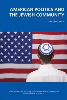 Schnur / Zuckerman |  American Politics and the Jewish Community | eBook |  Sack Fachmedien