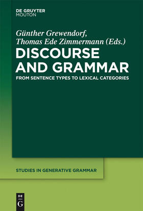 Grewendorf / Zimmermann |  Discourse and Grammar | Buch |  Sack Fachmedien