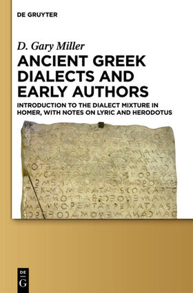 Miller |  Ancient Greek Dialects and Early Authors | eBook | Sack Fachmedien