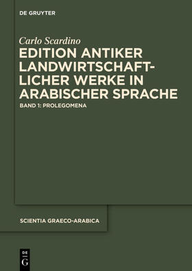 Scardino |  Edition antiker landwirtschaftlicher Werke in arabischer Sprache | eBook | Sack Fachmedien