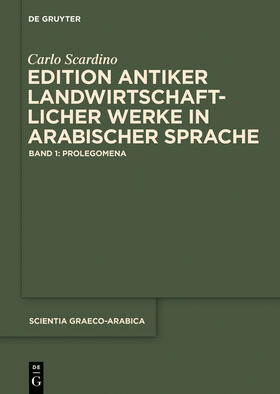 Scardino |  Edition antiker landwirtschaftlicher Werke in arabischer Sprache | Buch |  Sack Fachmedien