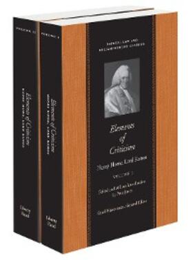 Home, Lord Kames / Jones |  Elements of Criticism (2-vol set) | eBook | Sack Fachmedien