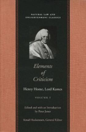 Home, Lord Kames / Jones |  Elements of Criticism | eBook | Sack Fachmedien