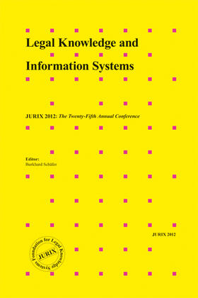 Schäfer |  Legal Knowledge and Information Systems | Buch |  Sack Fachmedien