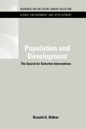 Ridker |  Population and Development | Buch |  Sack Fachmedien