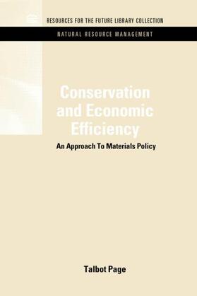 Page |  Conservation and Economic Efficiency | Buch |  Sack Fachmedien