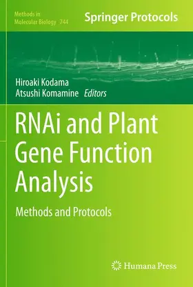 Komamine / Kodama |  RNAi and Plant Gene Function Analysis | Buch |  Sack Fachmedien