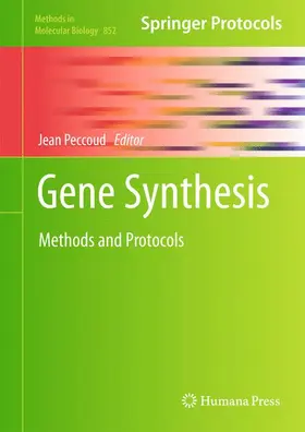 Peccoud |  Gene Synthesis | Buch |  Sack Fachmedien