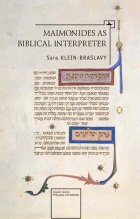 Klein-Braslavy |  Maimonides as Biblical Interpreter | eBook | Sack Fachmedien