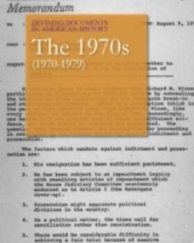 Press |  The 1970s (1970-1979) | Buch |  Sack Fachmedien