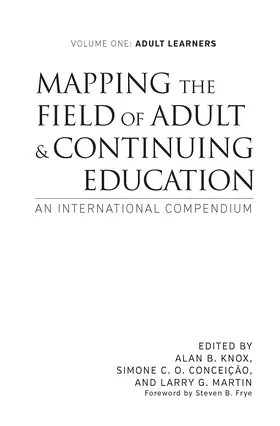 Knox / Conceição / Martin |  Mapping the Field of Adult and Continuing Education | Buch |  Sack Fachmedien