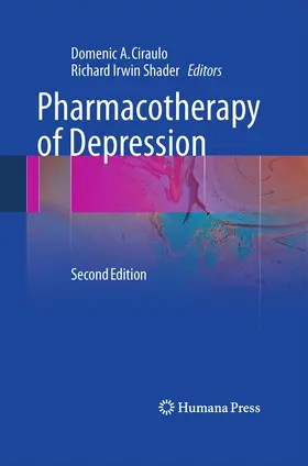 Shader / Ciraulo |  Pharmacotherapy of Depression | Buch |  Sack Fachmedien