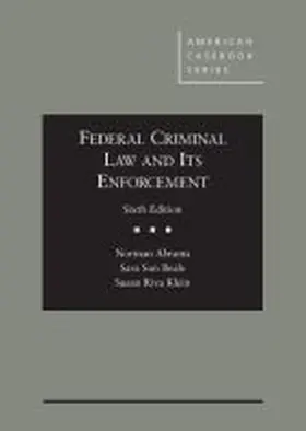 Abrams |  Federal Criminal Law and Its Enforcement | Buch |  Sack Fachmedien