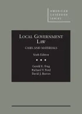 Frug |  Local Government Law | Buch |  Sack Fachmedien