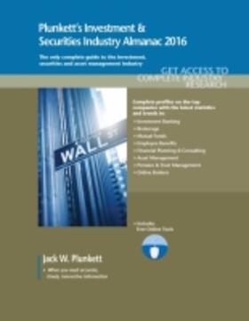 Plunkett |  Plunkett's Investment & Securities Industry Almanac 2016 | Buch |  Sack Fachmedien
