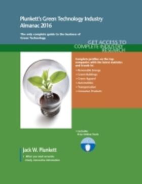 Plunkett |  Plunkett's Green Technology Industry Almanac 2016 | Buch |  Sack Fachmedien