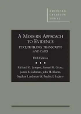 Lempert |  A Modern Approach to Evidence | Buch |  Sack Fachmedien