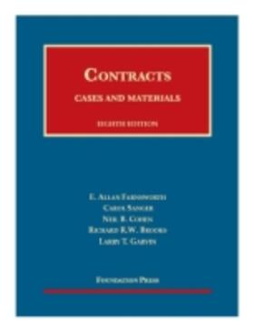 Farnsworth |  Cases and Materials on Contracts - Casebook Plus | Buch |  Sack Fachmedien