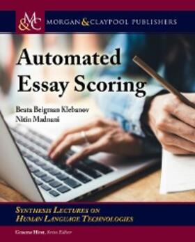 Klebanov / Madnani |  Automated Essay Scoring | eBook | Sack Fachmedien