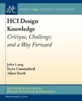 Long / Cummaford / Stork |  HCI Design Knowledge | eBook | Sack Fachmedien