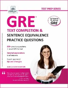 Vibrant Publishers |  GRE Text Completion and Sentence Equivalence Practice Questions | eBook | Sack Fachmedien