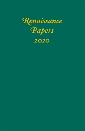 Risvold / Pearce |  Renaissance Papers 2020 | Buch |  Sack Fachmedien