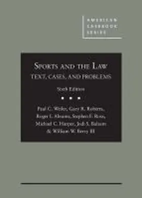 Weiler |  Sports and the Law | Buch |  Sack Fachmedien