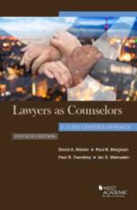 Binder |  Lawyers as Counselors, A Client-Centered Approach | Buch |  Sack Fachmedien