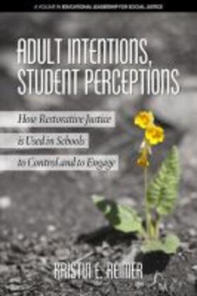 Reimer |  Adult Intentions, Student Perceptions | Buch |  Sack Fachmedien