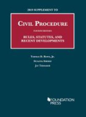  2019 Supplement to Civil Procedure, Rules, Statutes, and Recent Developments | Buch |  Sack Fachmedien