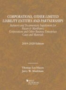 Corporations, Other Limited Liability Entities, Statutory and Documentary Supplement, 2019-2020 | Buch | 978-1-64242-948-0 | sack.de