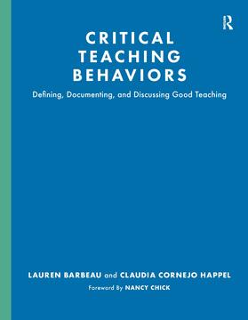 Barbeau / Cornejo Happel |  Critical Teaching Behaviors | Buch |  Sack Fachmedien