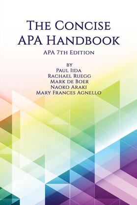 Iida / Ruegg / Araki |  The Concise APA Handbook | eBook | Sack Fachmedien