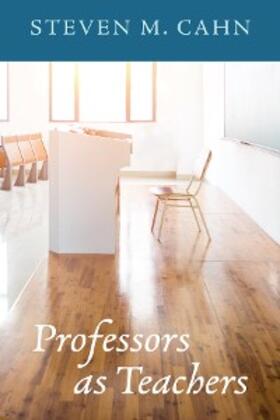 Cahn |  Professors as Teachers | eBook | Sack Fachmedien