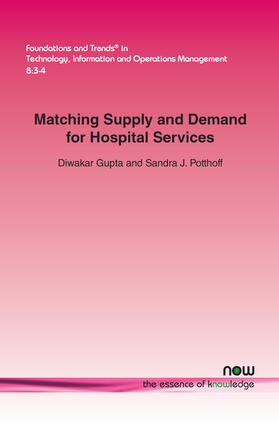 Gupta / Potthoff |  Matching Supply and Demand for Hospital Services | Buch |  Sack Fachmedien