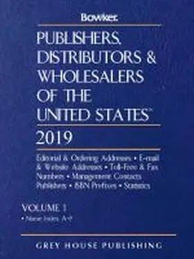 Rr |  Publishers, Distributors & Wholesalers in the Us - 2 Volume Set, 2019 | Buch |  Sack Fachmedien