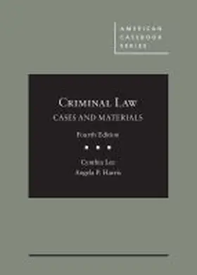  Criminal Law, Cases and Materials | Buch |  Sack Fachmedien