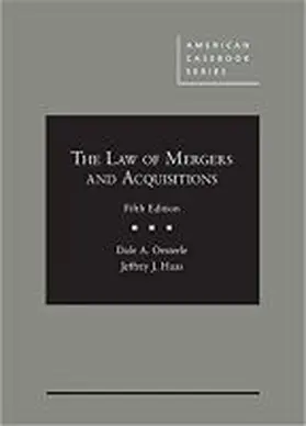 Oesterle |  The Law of Mergers and Acquisitions | Buch |  Sack Fachmedien