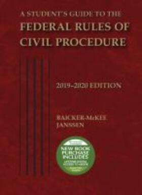 A Student's Guide to the Federal Rules of Civil Procedure, 2019-2020 | Buch |  Sack Fachmedien