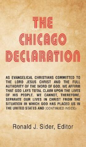 Sider |  The Chicago Declaration | eBook | Sack Fachmedien