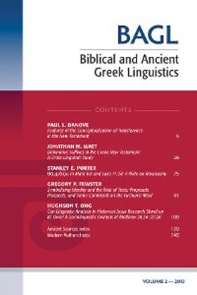 Porter / O’Donnell |  Biblical and Ancient Greek Linguistics, Volume 2 | eBook | Sack Fachmedien