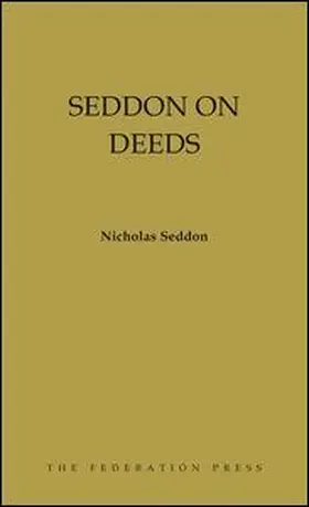 Seddon |  Seddon on Deeds | Buch |  Sack Fachmedien