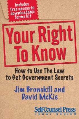 Bronskill / McKie |  Your Right To Know | eBook | Sack Fachmedien