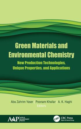 Yaser / Khullar / Haghi |  Green Materials and Environmental Chemistry | Buch |  Sack Fachmedien