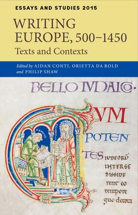 Conti / Da Rold / Shaw |  Writing Europe, 500-1450 | eBook | Sack Fachmedien