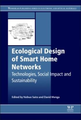 Saito / Menga |  Ecological Design of Smart Home Networks | Buch |  Sack Fachmedien