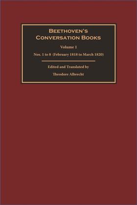 Albrecht |  Beethoven's Conversation Books Volume 1 | Buch |  Sack Fachmedien
