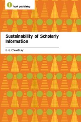 Chowdhury |  Sustainability of Scholarly Information | eBook | Sack Fachmedien