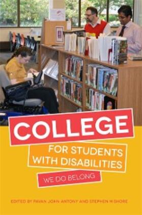 Antony / Shore |  College for Students with Disabilities | eBook | Sack Fachmedien